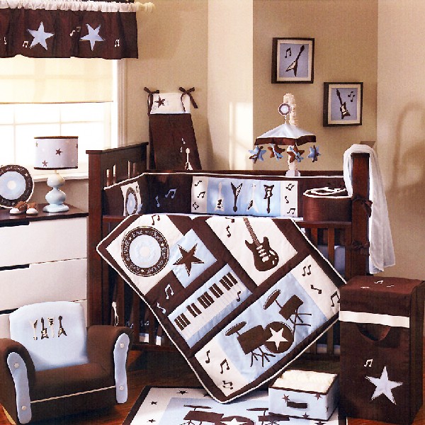 Rock and roll baby bedding set for the Elvis of tomorrow!