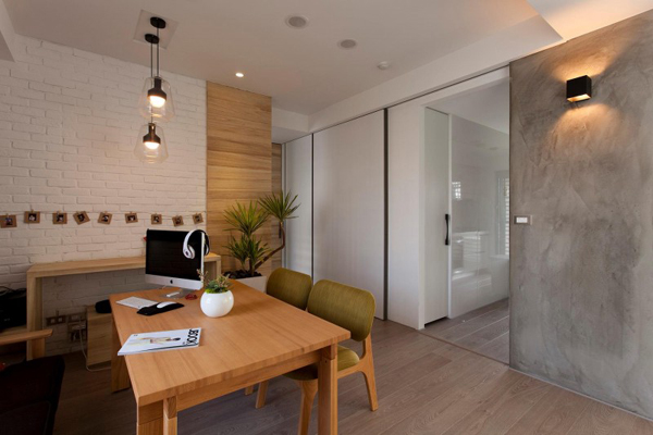 Taiwanese-Contemporary-Apartment-home-office