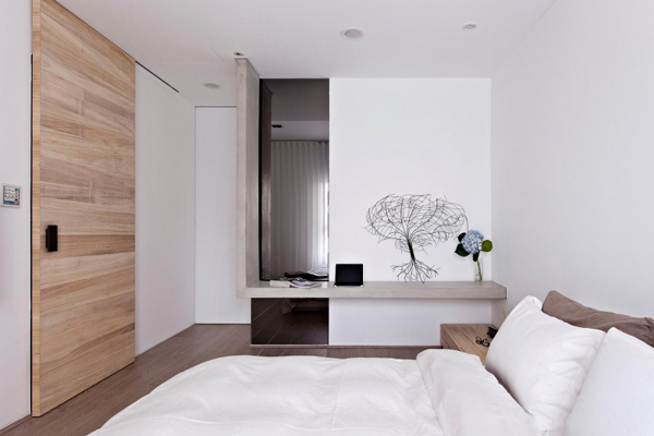 Taiwanese Contemporary Apartment - minimalist bedroom decor