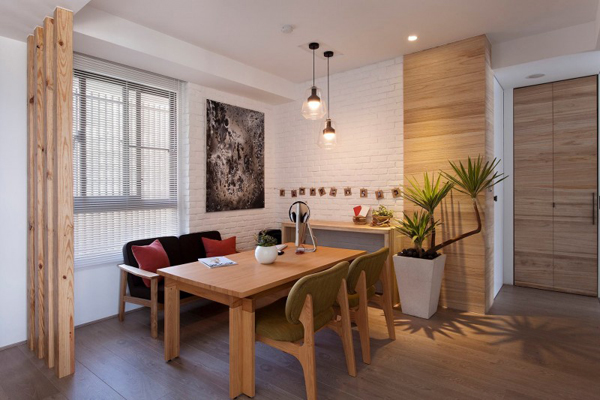 Taiwanese Contemporary Apartment - small dining room