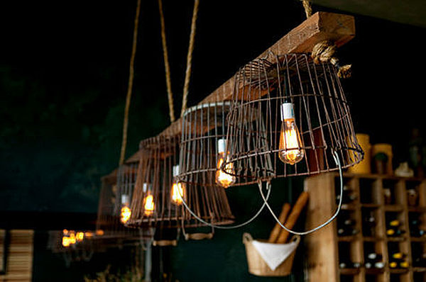 Vintage-wire-baskets-turned-into-light-fixtures