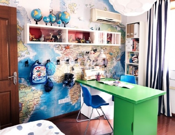 Work station designed for teens who dream of exploring the world