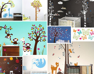 Nursery Wall Decals with Modern Flair