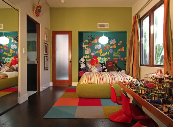 colorful boys room bright colors