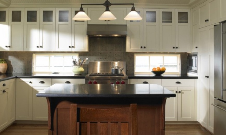 craftsman style kitchen cabinetry