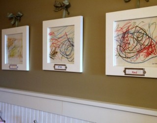 Displaying Kids Artwork in a Sophisticated Fashion