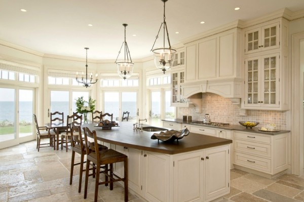 large kitchen dining bar seating