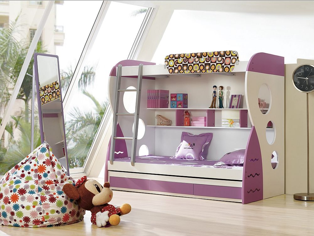 Girl bunk 2024 beds with stairs