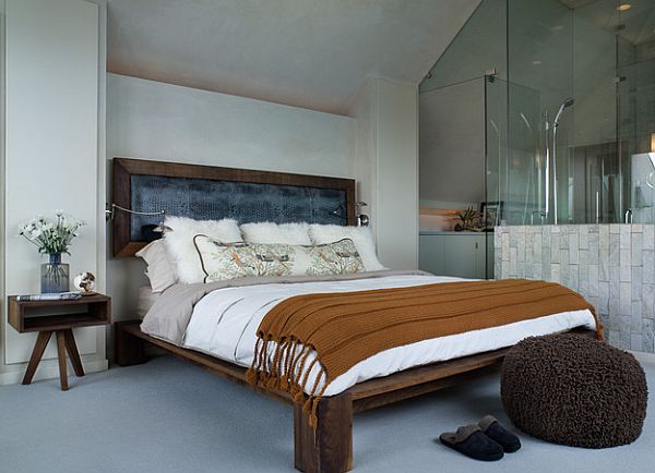 reclaimed wood bed modern