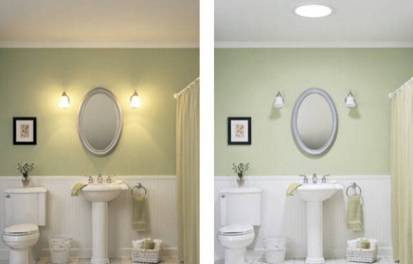 Bring An Eye Catching Appeal Into Your Windowless Bathroom