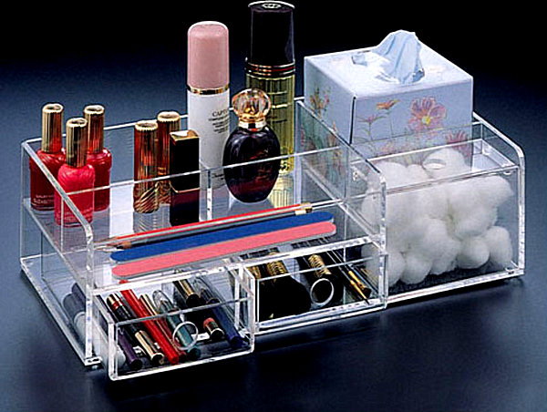 Acrylic makeup organizer