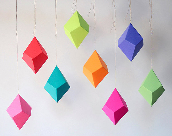 DIY polyhedra ornaments