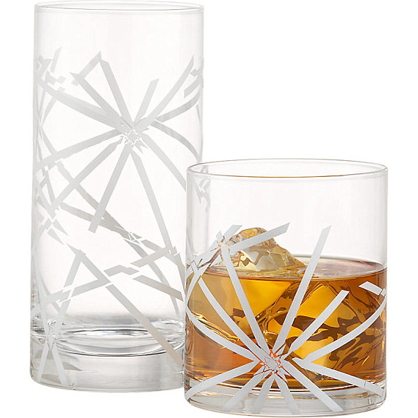 Festive drinking glasses