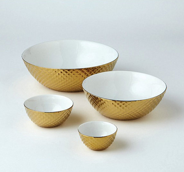 Gold nesting bowls