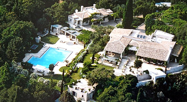 James Bond location Villa Sylva in Corfu, Greece