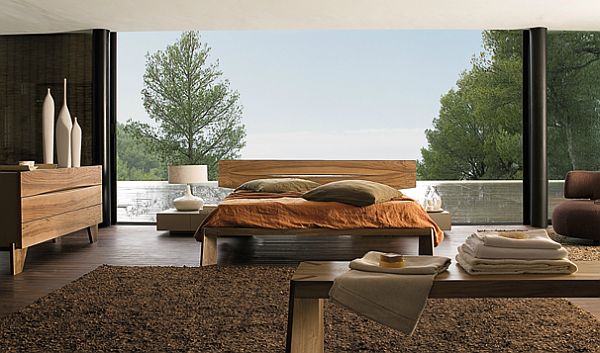 Minimalist-Bedroom-with-HORIZON-bed-Roche-Bobois