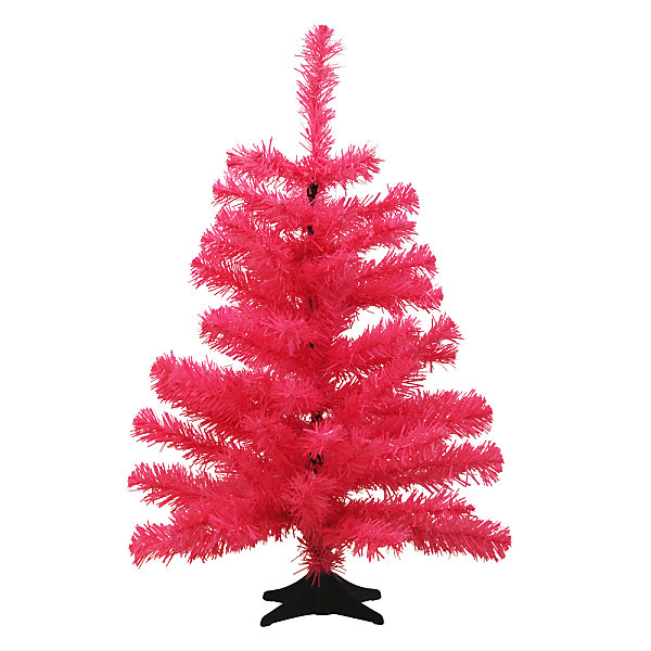 Neon pink Christmas tree