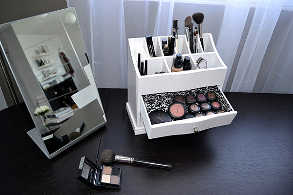 Shelf-top-makeup-storage-solution