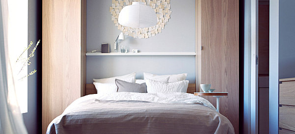 Simple and serene bedroom with modern touches