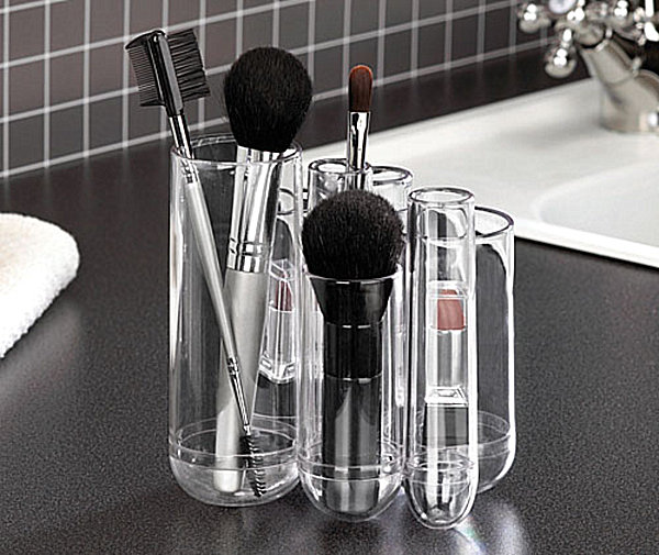 Small clear makeup organizer