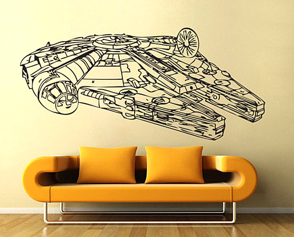 Star Wars Millennium Falcon wall art