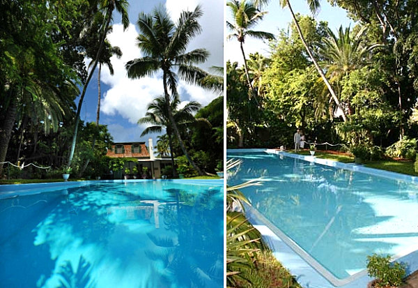 The pool at the Ernest Hemingway House