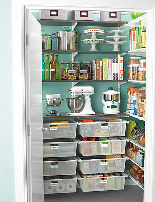 Walk-in pantry storage solution