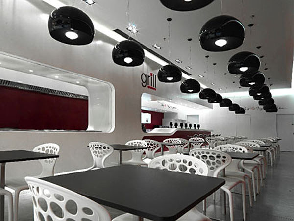 White-modern-restaurant-chairs