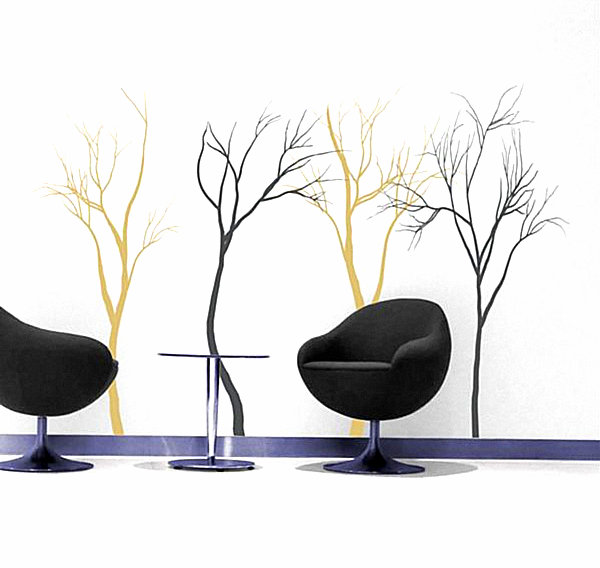 Winter tree wall decals