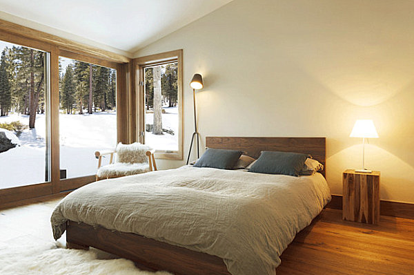 Wooden modern bedroom design