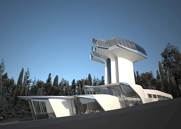 beautiful futuristic home for Naomi Campbell