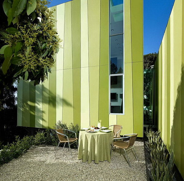 beautiful green exterior paint