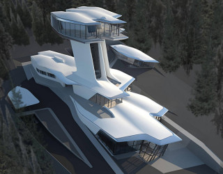 Russian Billionaire Builds Futuristic Spaceship Home for Naomi Campbell