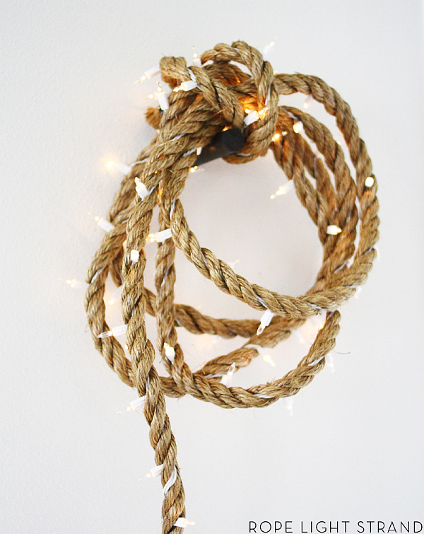 christmas decoration - diy rope light strand