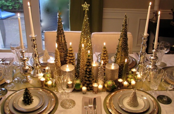 christmas dining room sparkle