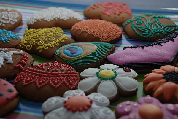 colorful decorated cookies