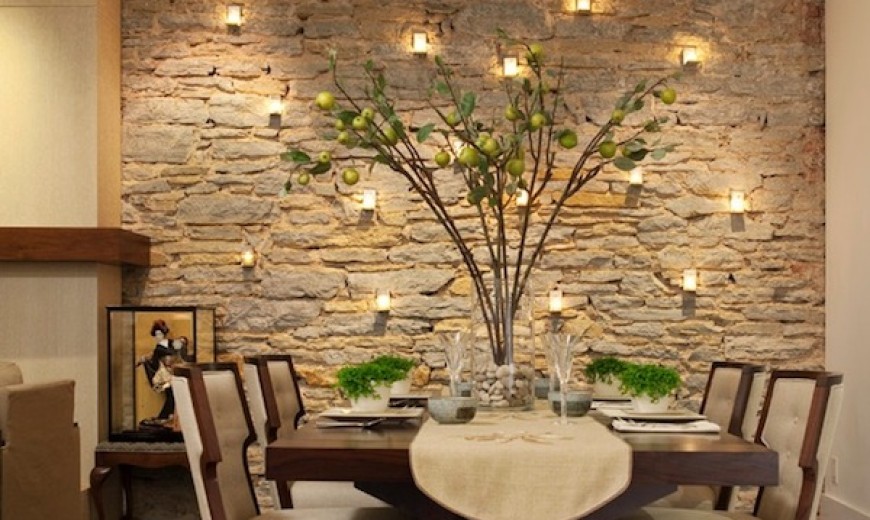 accent wall dining room