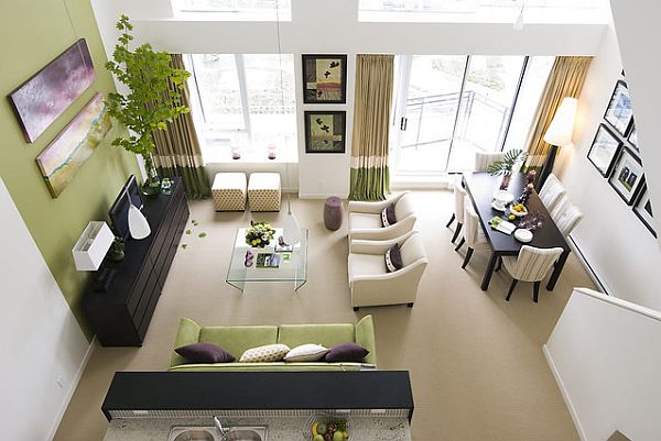 green-and-dark-brown-home-interior-design