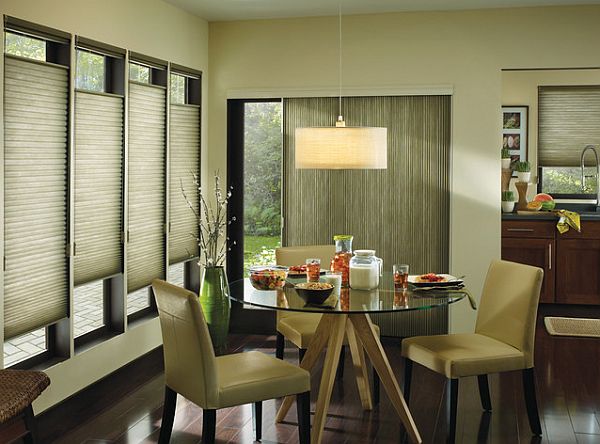 modern cellular shades for windows and doors