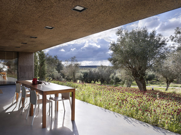 outdoor dining area with stunning views