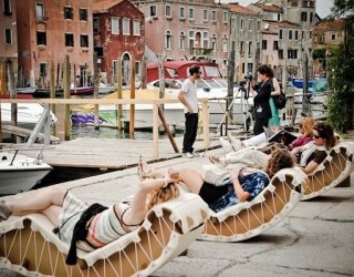 Cardboard Rocking Chaise Lounge Promises Laidback Coolness