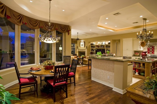 round formal kitchen dining