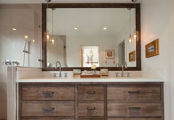 rustic modern bathroom drawers