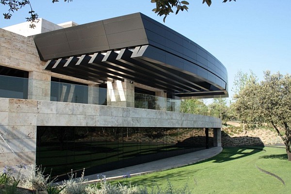 spanish home clad in stone