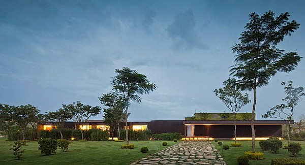 stone pathway to house