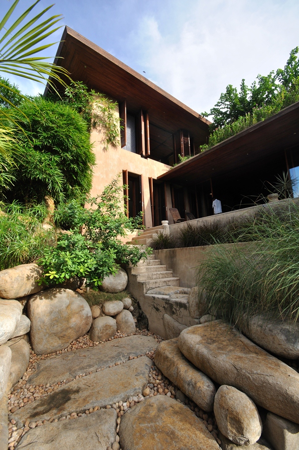 stone staircase to the house