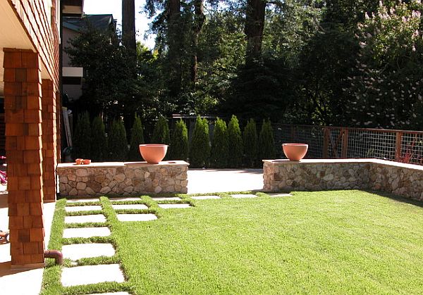 tree line fence for the courtyard