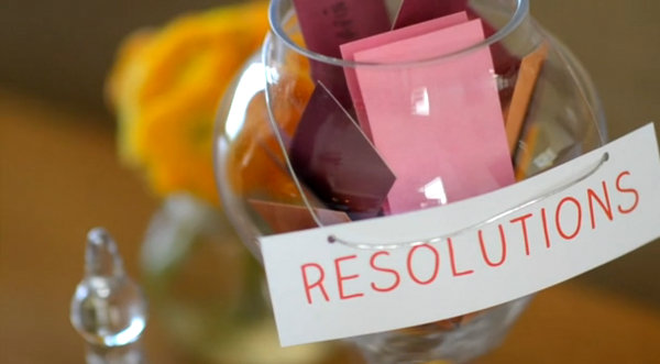 A jar for New Year's resolutions