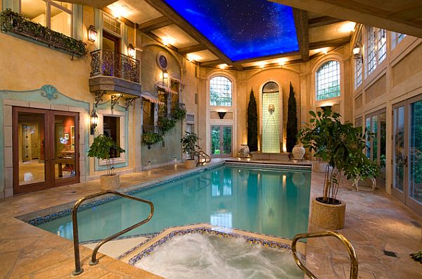 Beautiful indoor swimming pool with spa like appeal