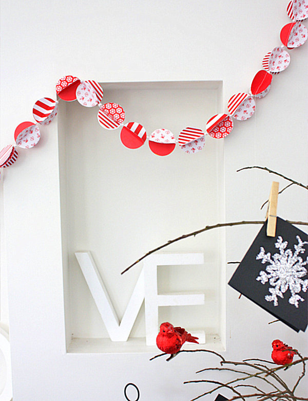 christmas paper garland